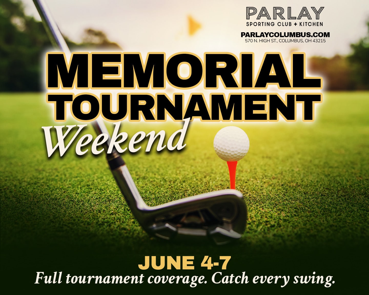 Full tournament coverage. Catch every swing.