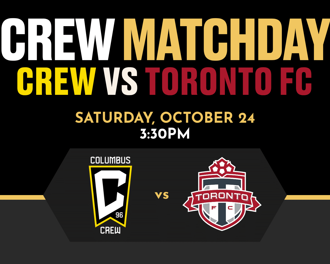 START MATCHDAY HERE. WALK/RIDE TO THE FIELD. VALET AVAILABLE